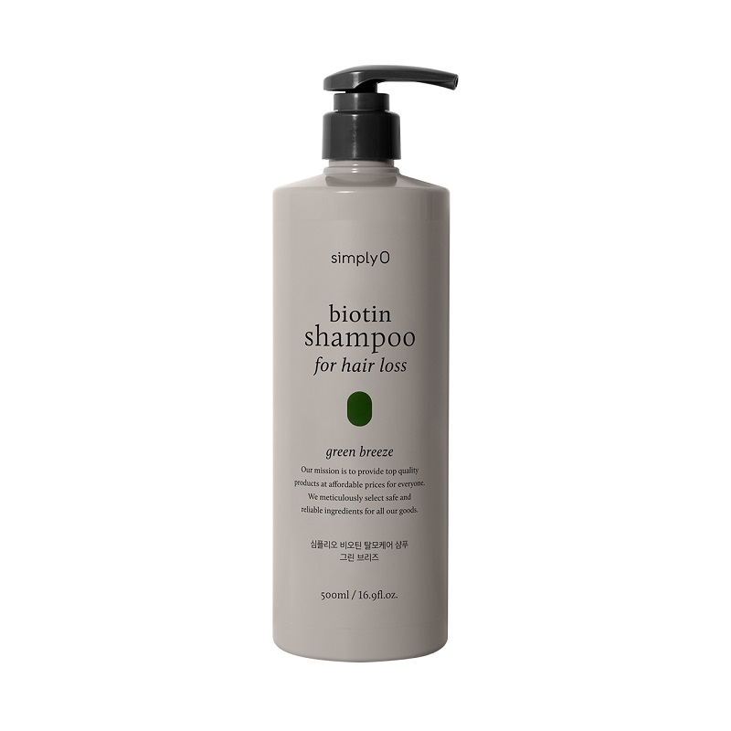 _Shampoo_simply O Biotin Shampoo for Hair Loss _ Green Breeze _500ml_